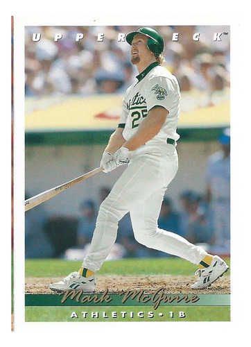 Barajita Mark Mcgwire Upper Deck 1993 #566 Atleticos