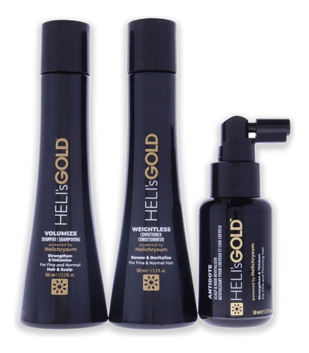 Helis Gold Volume Series Kit De Viaje - Para Cabello - Champ