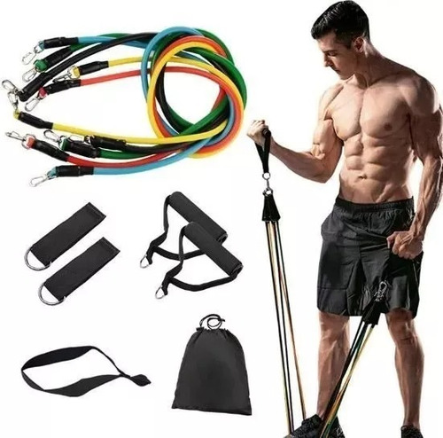 Set Bandas Elasticas Kit Bandas Resistencia Ejercicio 16 Pz