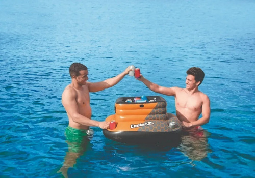 Imagen 8 de 9 de Hielera Inflable Bestway Hydro-force Con Portavasos 43191
