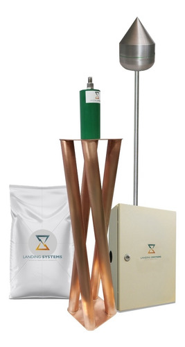 Kit Pararrayos Con Punta De Aluminio Y Electrodo De Cobre