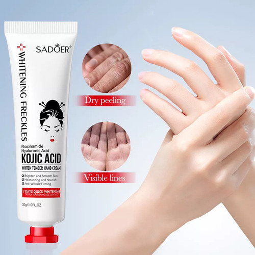 Crema De Manos Sadoer Con Ácido Kójico (3 Piezas)