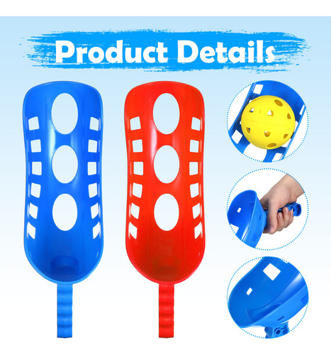 Juego De Pelota Scoop Toss & Catch Set Para Deportes Al Aire