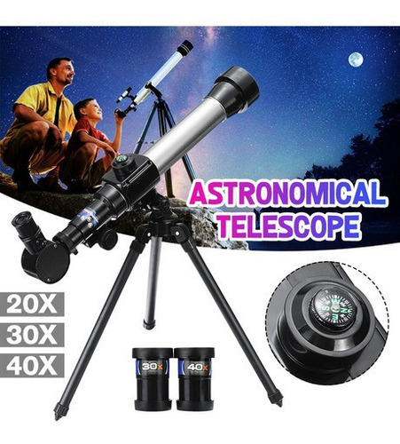 Telescopio Astronómico De Visión Nocturna Con Trípode Ocular