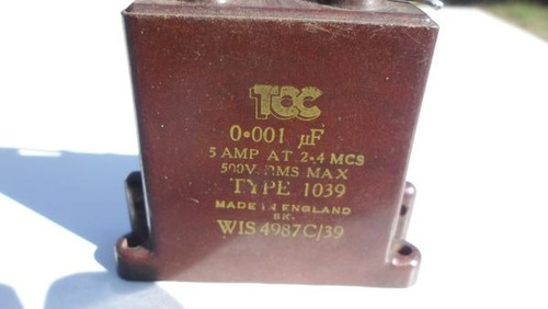 Bzof 345/3-21 De Lineal Transmis Hf Marconi Capacitores Mica