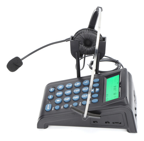 Telefone Com Fio Ht910 Call Center Com Fone De Ouvido