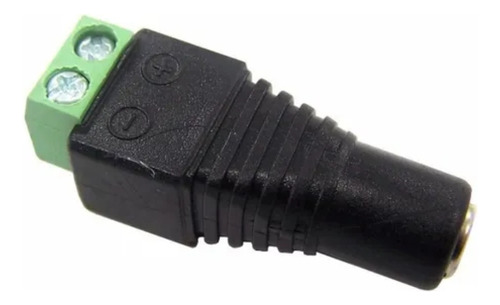 Conector Plug Adaptador P4 2.1 Mm Fêmea Com Borne J4 Cftv