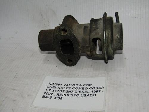 Valvula Egr Chevrolet Combo Corsa 1.7 X17dt 2h7 1997-2002