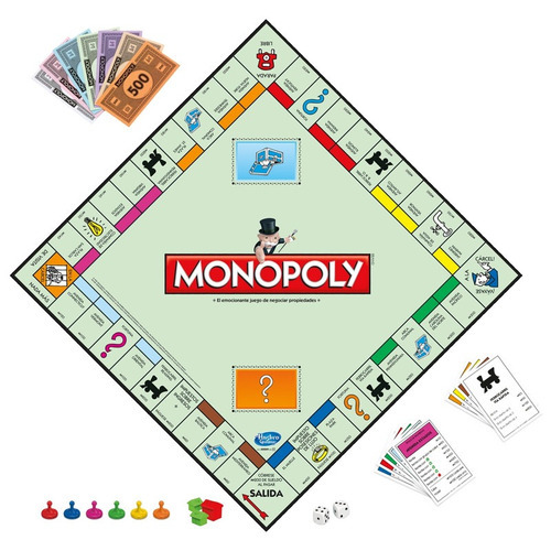Imagen 5 de 12 de Juego de mesa Monopoly Clásico Hasbro C1009