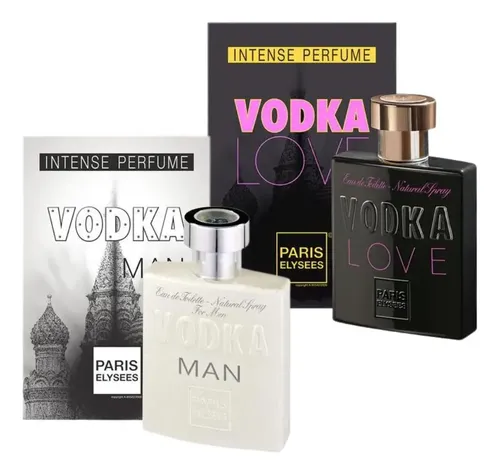 Perfume Vodka Man + Vodka Love Paris Elysees 100ml Cada