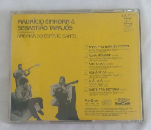 Cd Maurício Einhorn & Sebastião Tapajós (Usado)