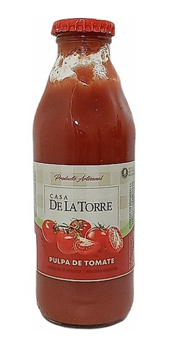 Pulpa De Tomate Casa De La Torre Mendoza 500gr