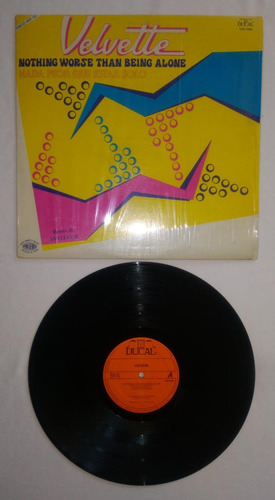 Velvette Nothing Worse Than Being Aline Lp Maxi Vinil 1984