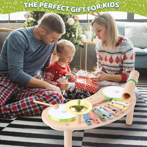 Juego De Batería Niños Instrumentos Musical Navidad 18
