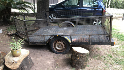 Trailer 1 Eje Estructura Super Reforzada Motos Cuatris Utv