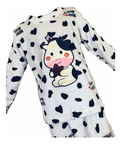 Pijama Polar Invierno Corderito Para Niños (de 6 A 12 Años)