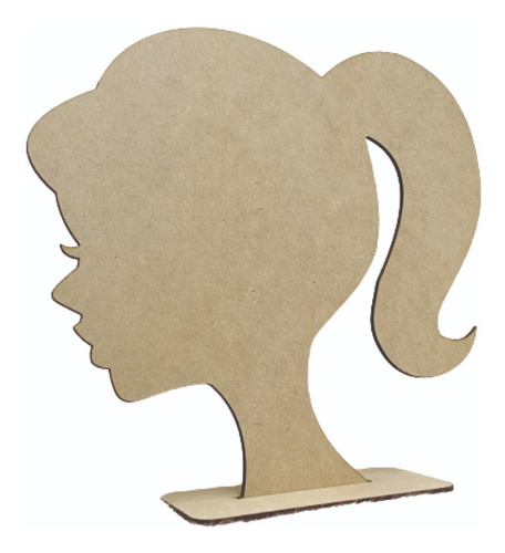 Porta Moños Exhibidor Coleta Mdf Niña 3 Mm Ancho 27*25 Cm