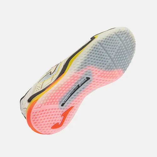 Chuteira Futsal Joma Top Flex Ultimate 26 Carbon Plate Bege