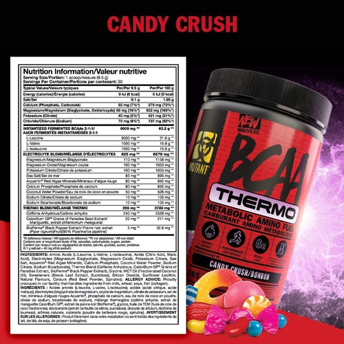 Imagen 3 de 9 de Mutant Bcaa Thermo Aminoácidos Bcaa Y Soporte Energético
