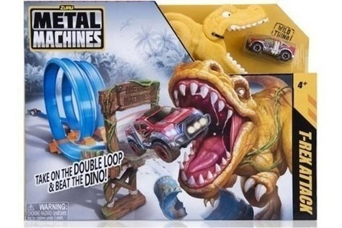 Metal Machines T Rex Attack Trap Zuru Pista 6702 Isud