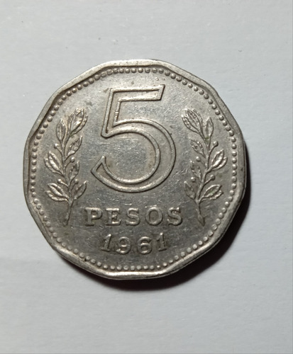 5 Pesos Argentinos Año 1961