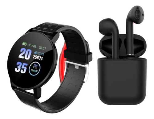 Combo Reloj Inteligente Smartwatch Mas Audífonos Bluetooth