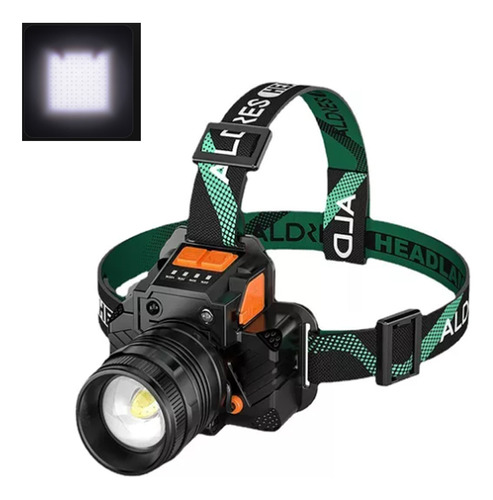 Linterna Frontal L9 Led Cree Profesional Con Zoom Táctico, 1