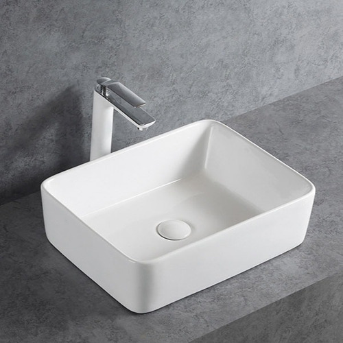 Bacha De Apoyo De Porcelana Blanca 47x37 Blade