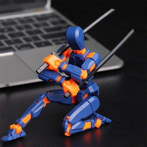 Eonspark 5 Piezas Figura Articulada Dummy 13 Lucky Muñeco Robot Muñecos Dummy 13 Figura -No Armado