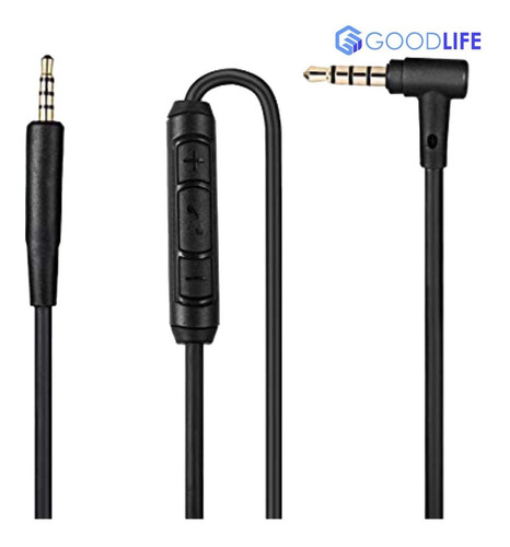 Imagen 2 de 7 de Cable Audio Auricular Bose Qc25 Qc35 Oe2 I Con Mic Microfono