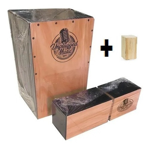 Cajon Peruano Flamenco Con Bordona  + Shaker +bongo Peruano 