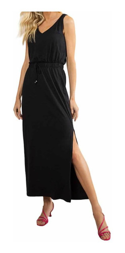 Vestido Feminino Tharog Longo Preto - Th5683