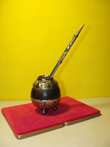 Mate Criollo Calabaza Y Alpaca Con Bombilla En Rosario (Usado)