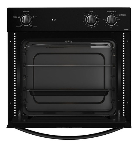 Imagen 2 de 2 de Horno empotrable eléctrico Fensa F 1060N A 60L negro 220V