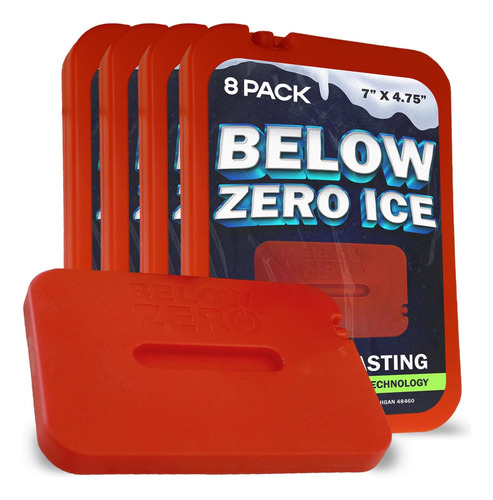 Below Zero Cooler Paquetes De Hielo Para Lonchera ' Paquetes