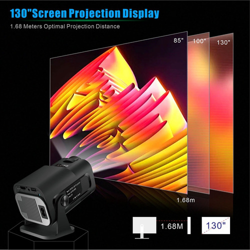 Proyector Hy320 Nativo 720p Android 11 200 Ansi Wifi6 Bt5.0