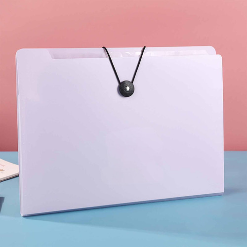 Carpeta Portátil A4, Bolsa De Papel Para Estudiantes, Varias