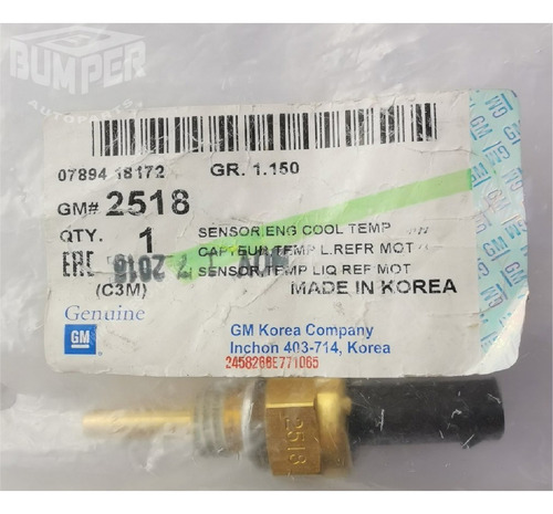 Chevrolet Aveo 1.4l | Sensor De Temperatura | Original Gm