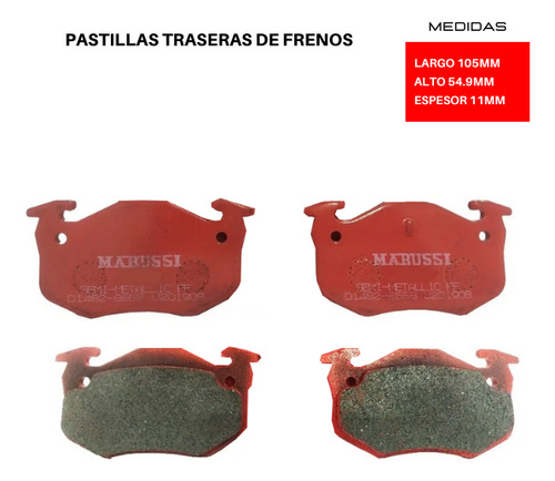 Pastilla De Freno Peugeot 306 Base 2.0 2001