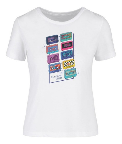 Cassettes | Playera De Mujer Con Estampado Digital