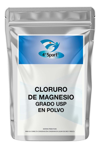 Cloruro De Magnesio Puro En Polvo Grado Usp 500 Gr 4+ Sabor Característico