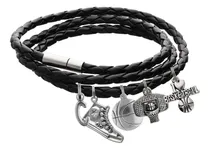 Comprar Pulsera Basquetbol Brazalete Basquetbol Dije Balón Canasta Regalo Basquetbolista Brazalete Piel Trenzada Pulsera Moda 