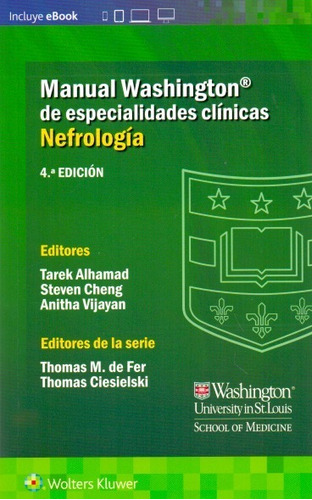 Manual Washington De Especialidades Clínicas. Nefrología 4ed