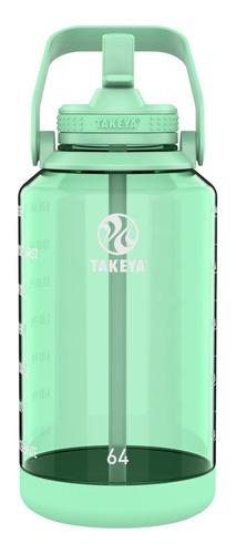 Takeya Botella Motivacional 64oz / 1.9l Pistachio Green Color Verde claro