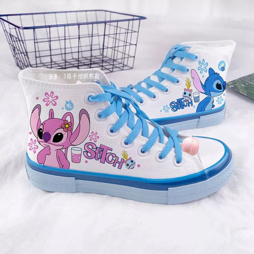 Zapatos De Lona Lilo & Stitch Graffi Con Parte Superior