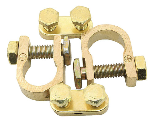 B Abrazaderas De Conector De Terminales De Batería De Latón,