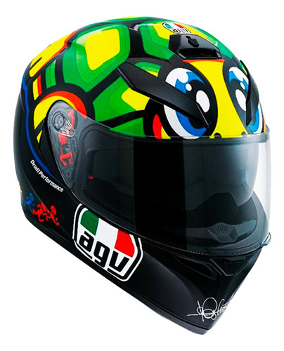 Casco Integral Moto Agv K3 Sv Vr Tortuga / Pinlock