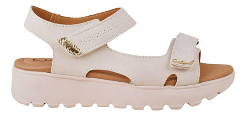 Sandalia Casual Cómoda Mujer Ajuste En Velcro Huarache Dama