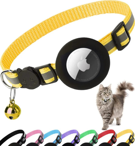 Collar Para Gato Y Perro Reflectante Para Airtag