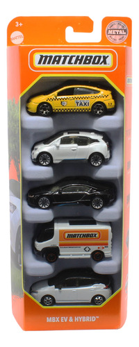 Matchbox Mbx Ev & Hybrid 5 Pack Set (escala 1:64)